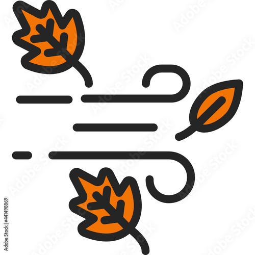 wind color line icon