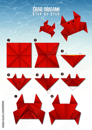 Crab Origami Instructions
