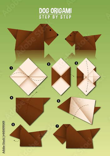 Dog Origami Instructions