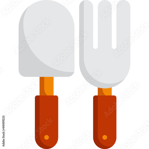 rake flat icon