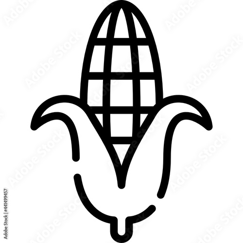 corn color line icon