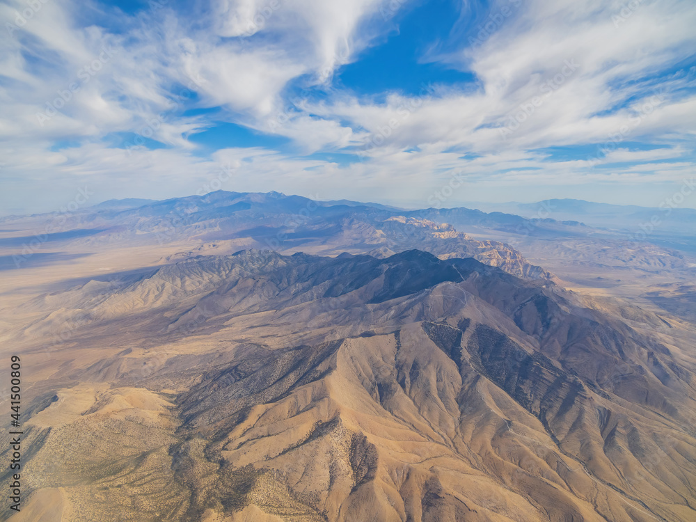 Aerial view of some rural area near Las Vegas