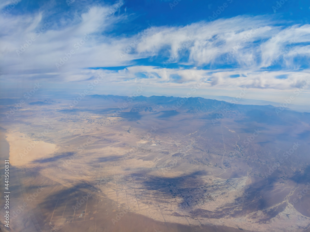 Aerial view of some rural area near Las Vegas