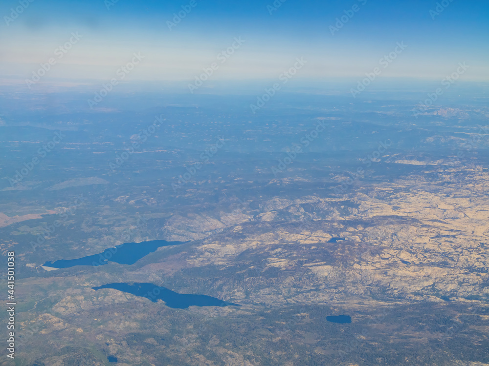 Aerial view of the Cherry Lake, Lake Eleanor