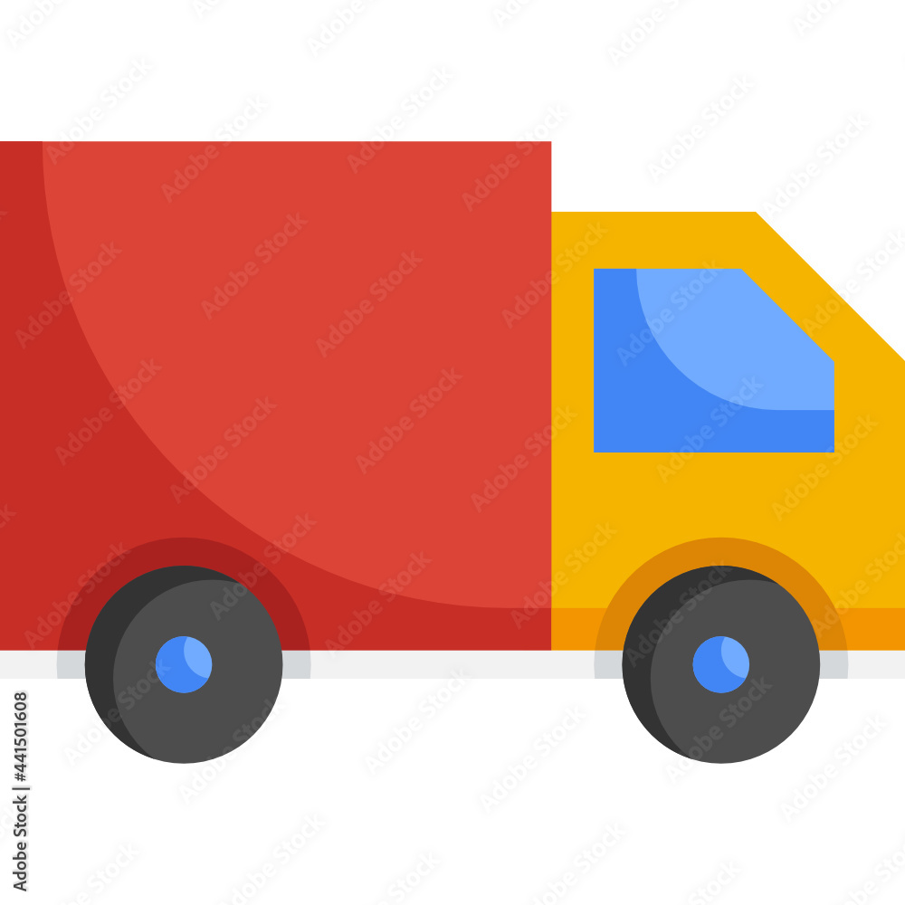 delivery truck flat icon