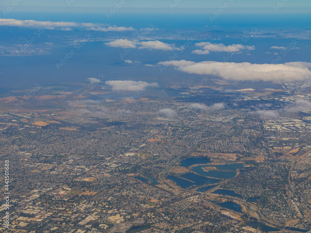 Aerial view of the Fremont city