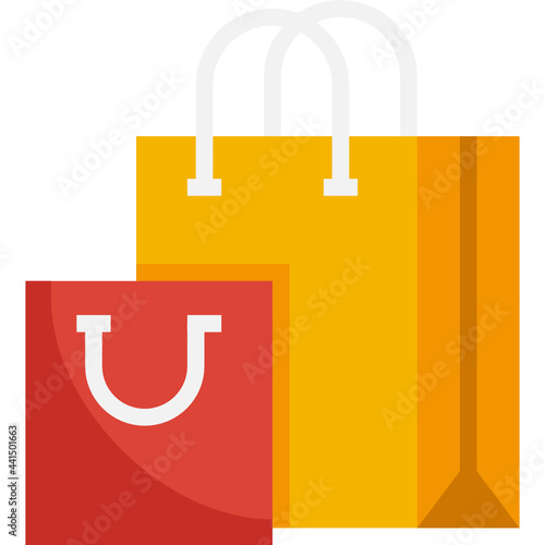 shopping bag flat icon