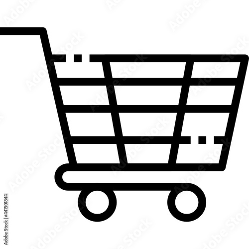 shopping cart line icon