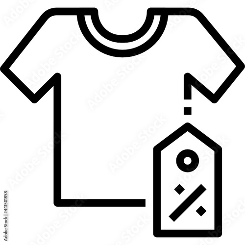tshirt line icon