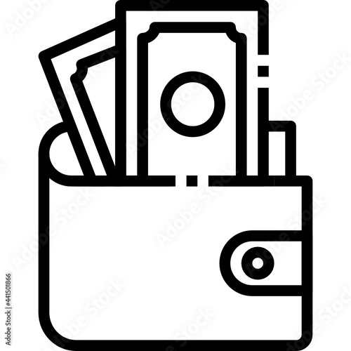 wallet line icon