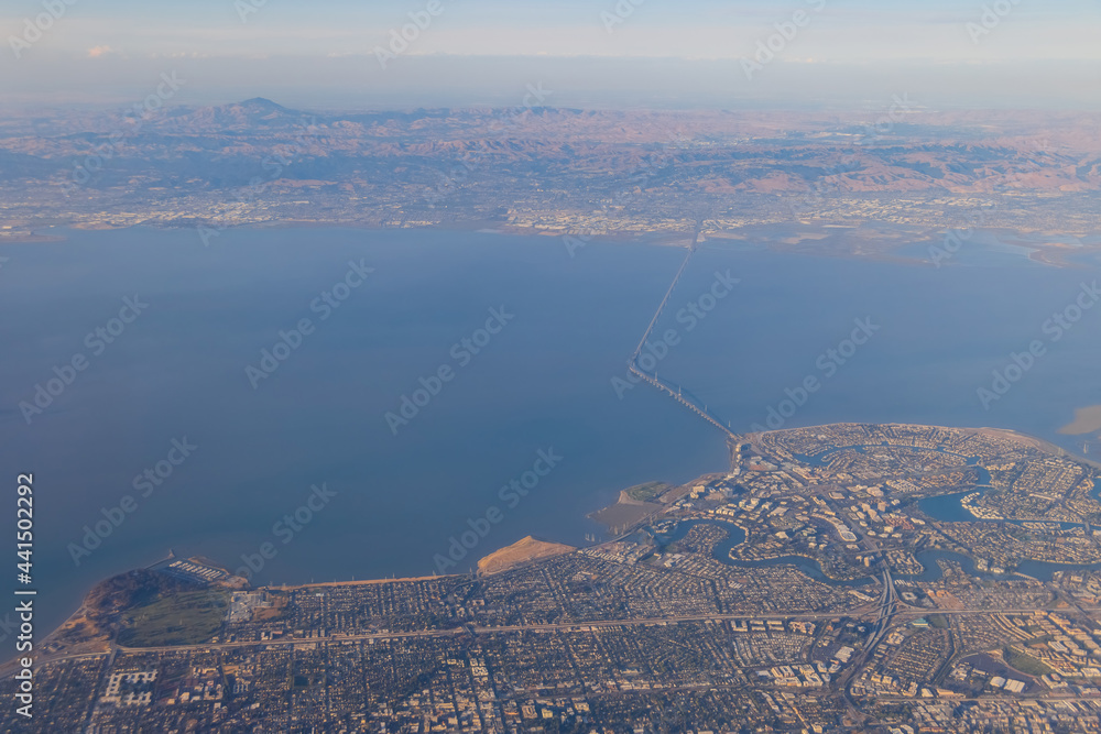 Aerial view of the San Mateo. City