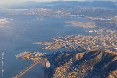Aerial view of the San Bruno Mountain State and County Park