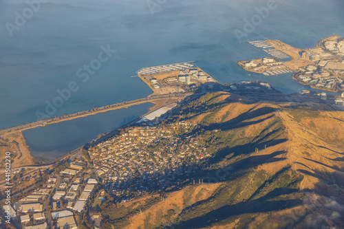 Photography Aerial view of the San Bruno Mountain State and County Park