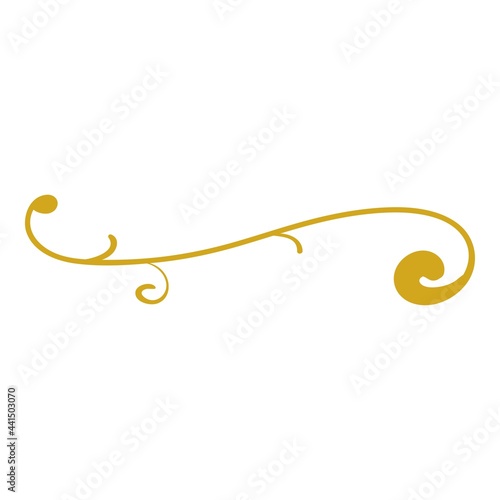 Decoration swirl icon design template vector