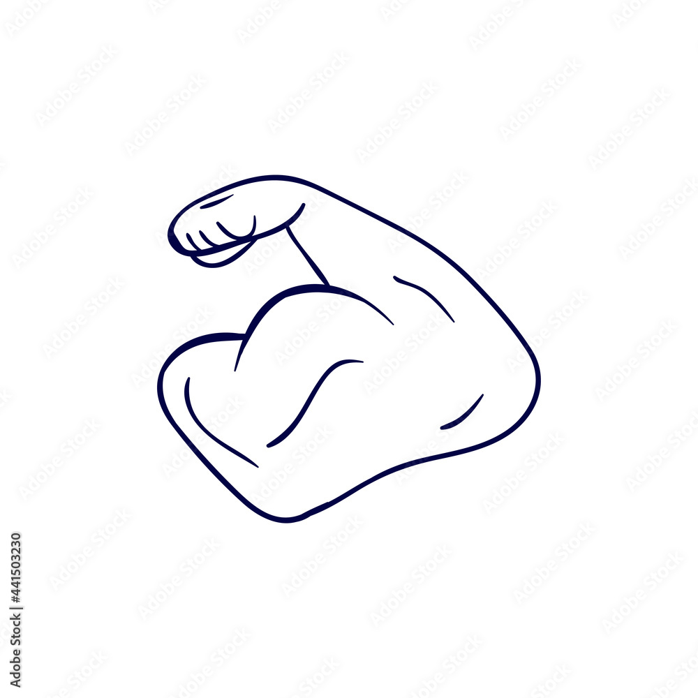 Arm bodybuilder icon design template vector isolated Arm bodybuilder icon design template vector isolated
