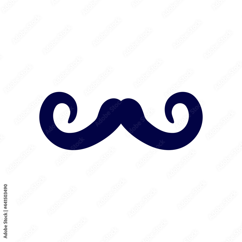 Mustache icon design template vector isolated illustration