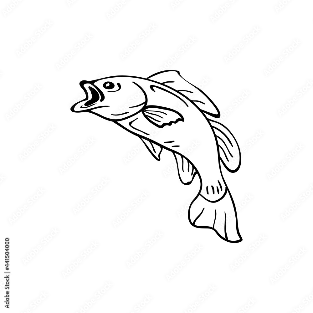 Fish icon design template vector isolated illustration Fish icon design template vector isolated illustration