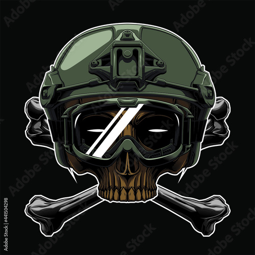 design vector army color in the dark beground