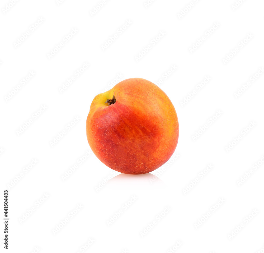 Nectarine fruit isolated on white background Nectarine fruit isolated on white background