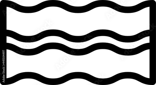 bacon outline icon