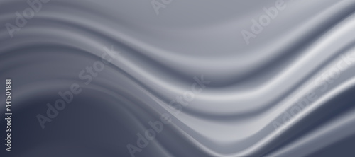 Web header background design with liquid silver paint flow. Abstract fluid background for website, brochure, banner, poster. 