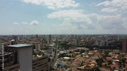 Aerial view of the Araçatuba city, São Paulo, Brazil. 4K. photo