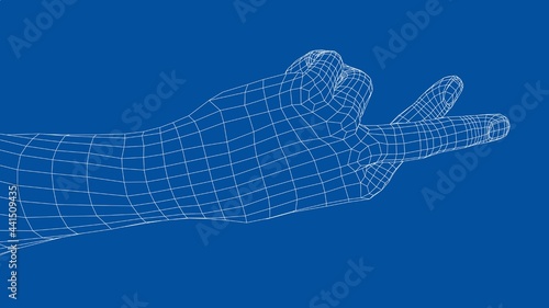 Fingers crossed. Vector