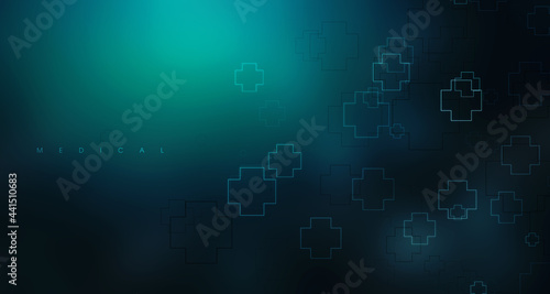 2d illustration of medical abstract background