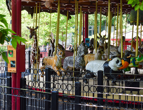 Animal hangers on a carousel at the National Zoo, Washington, DC