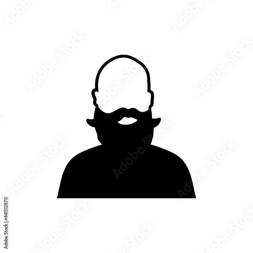 Bearded dad icon design template vector isolated illustration © haris