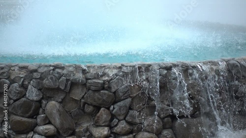 Closeup hot spring