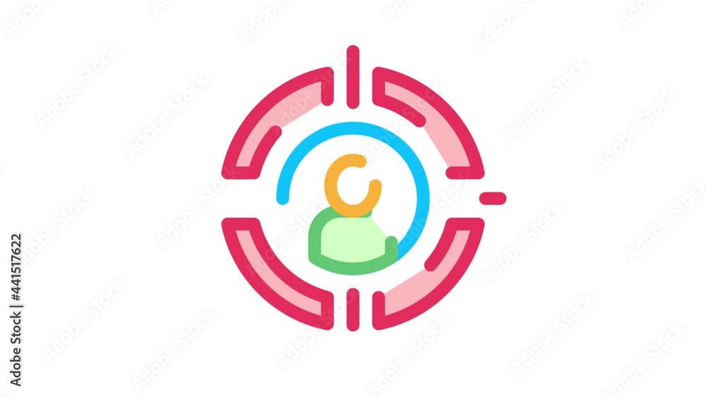 Man Silhouette At Gunpoint Job Hunting animated icon on white background Man Silhouette At Gunpoint Job Hunting animated icon on white background