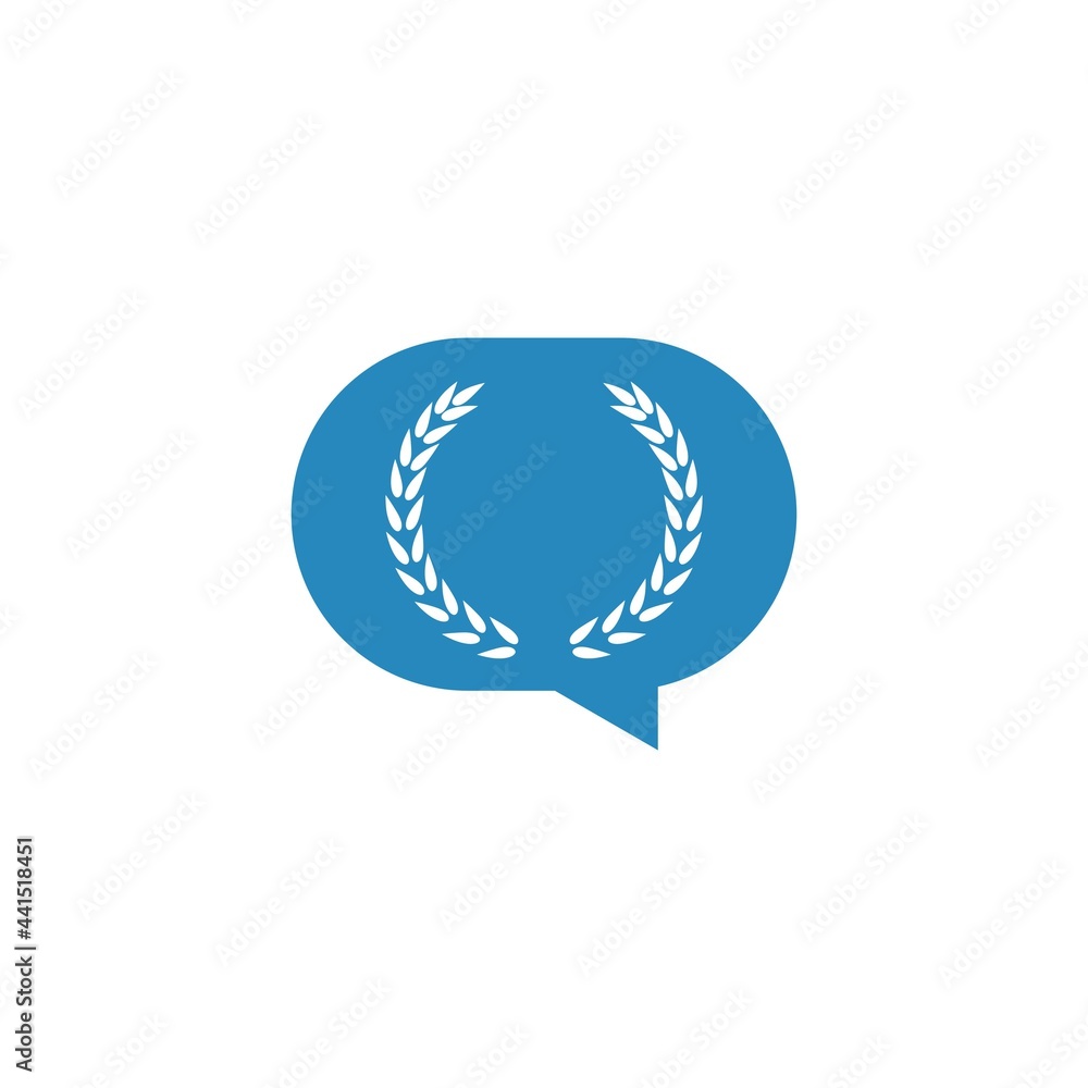 Laurel wreath icon isolated on white background Laurel wreath icon isolated on white background