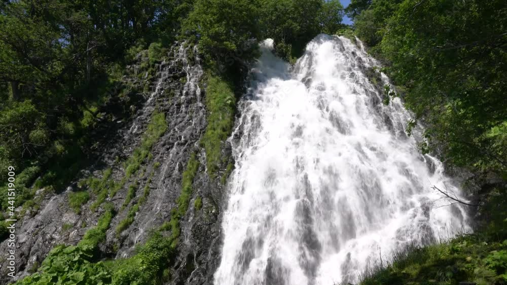 Hokkaido,Japan - June 24, 2021: Oshinkoshin Falls in Shiretoko national park in summer
Hokkaido,Japan - June 24, 2021: Oshinkoshin Falls in Shiretoko national park in summer