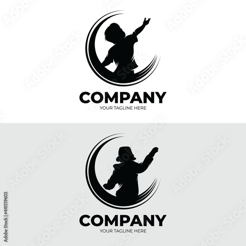 Set of kids dreams logo design