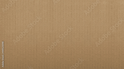 Paper box or packing paper texture, Brown vertical line corrugated cardboard use for background, Close up 
