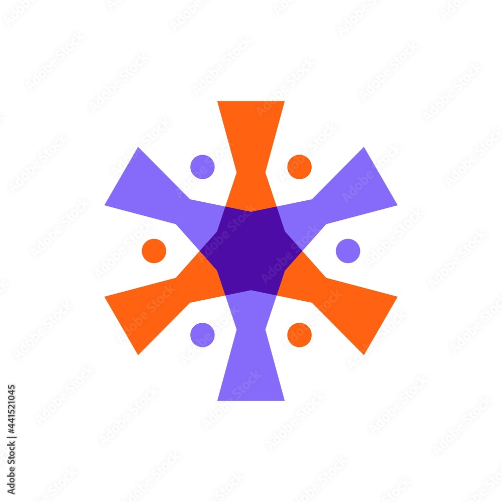 six people overlapping family team work diversity logo vector icon illustration six people overlapping family team work diversity logo vector icon illustration