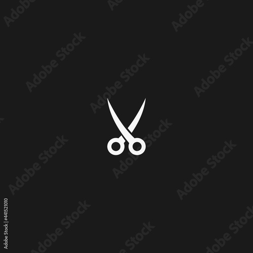 scissor logo icon vector