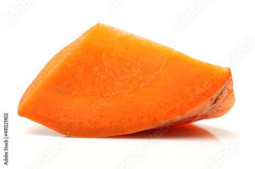 Fresh carrot on a white background
