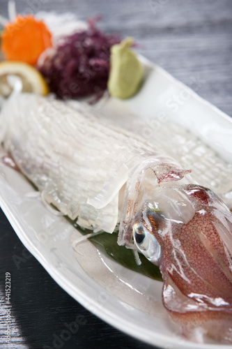 活いかの刺身