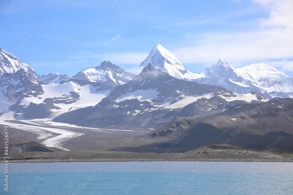 View of St Andrews Bay, South Georgia Island