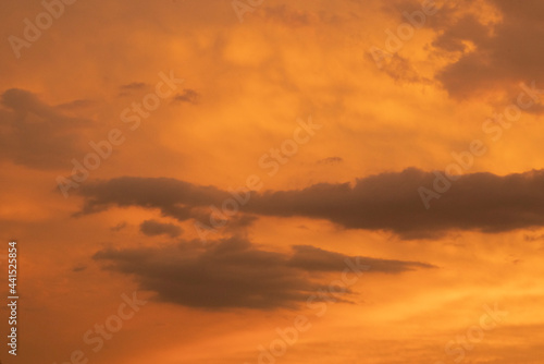 Dreamy Sky with Puffy Clouds 