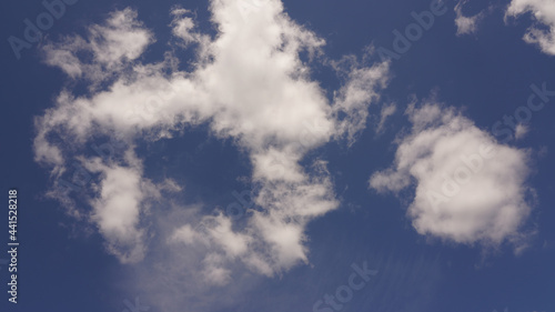 Dreamy Sky with Puffy Clouds  photo