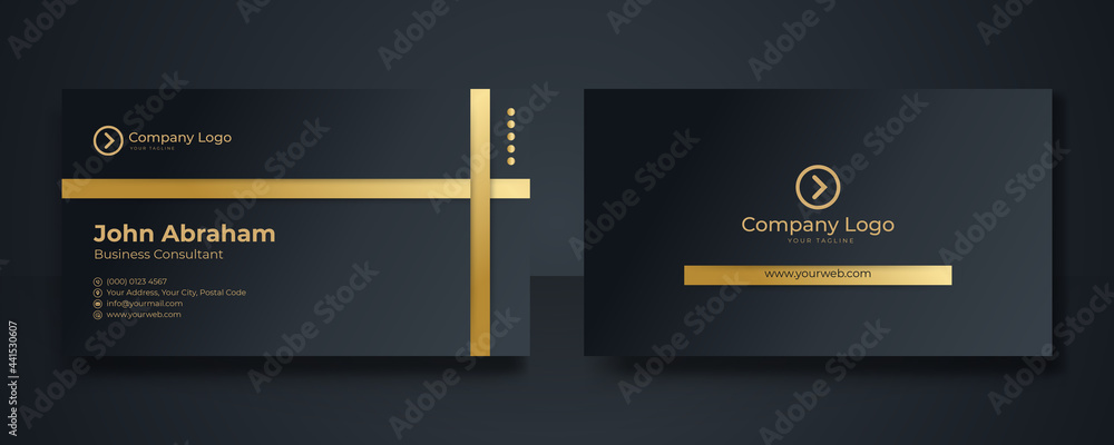 Luxury brand gold logo template modern design vect