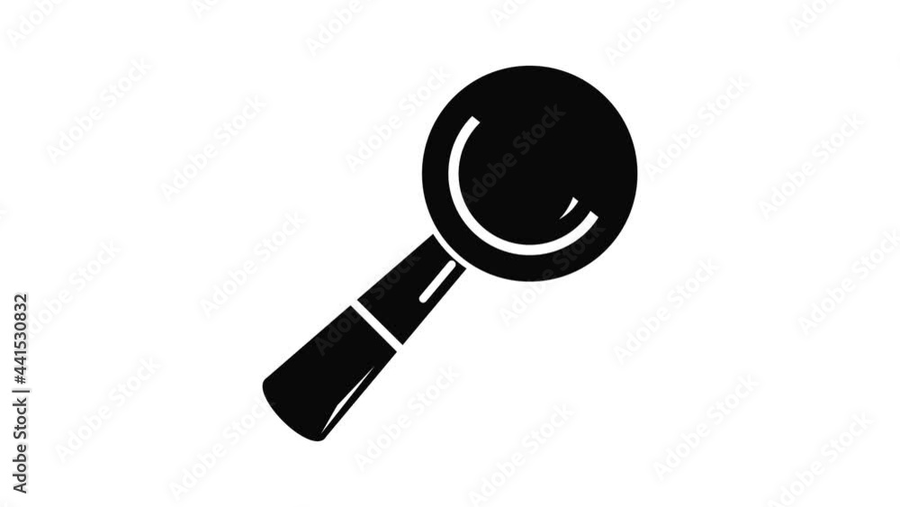 School loupe icon animation simple best object on white School loupe icon animation simple best object on white