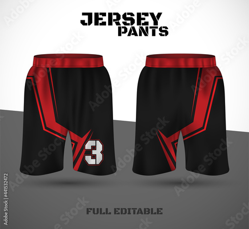 Basketball sports short template clothing. Basketball jersey shorts. vector t-shirt.