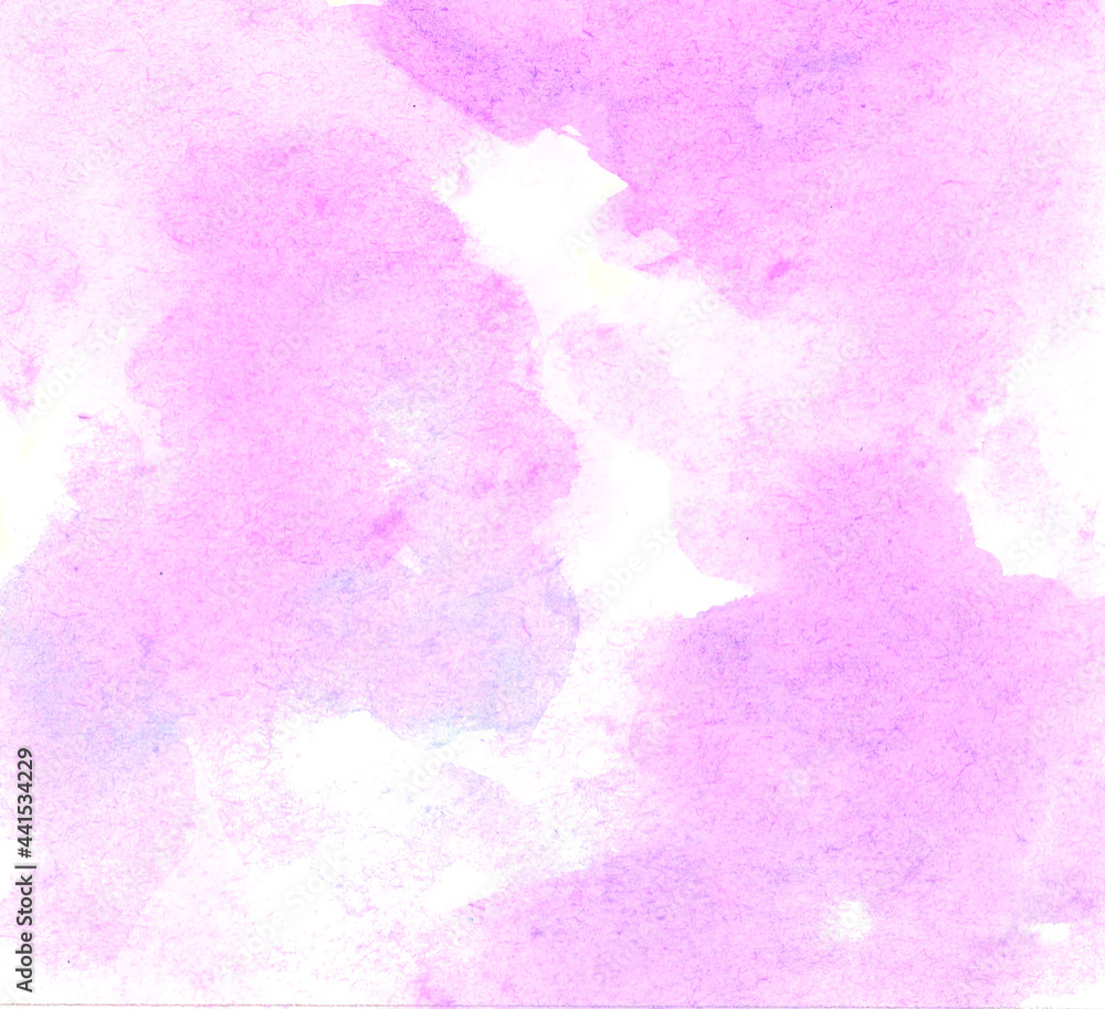 hand drawn watercolor pink sky abstract background