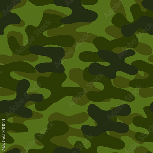 Seamless abstract military camouflage, large pattern. Military print for clothing.