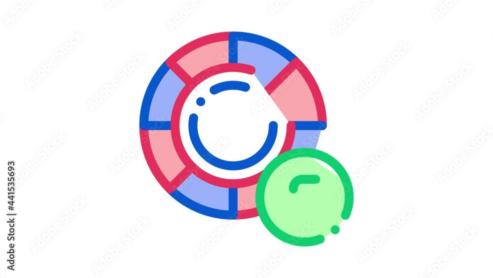 Poker Betting And Gambling animated icon on white background Poker Betting And Gambling animated icon on white background