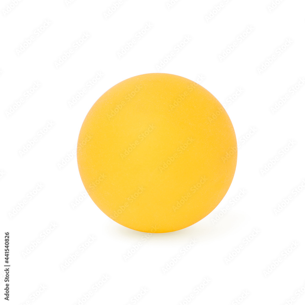 plastic ball for table tennis isolated on white . plastic ball for table tennis isolated on white .